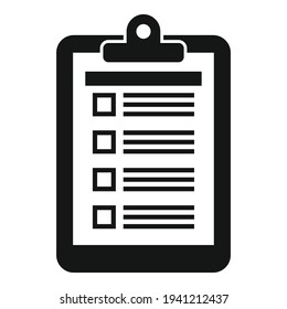 Manager clipboard icon. Simple illustration of Manager clipboard vector icon for web design isolated on white background