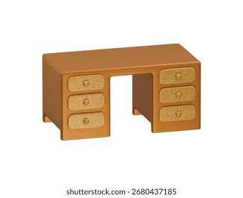 Icono de escritorio de gerente Ilustración 3D Render