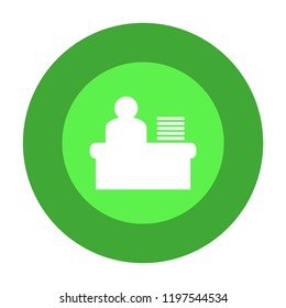 manager desk vector icon