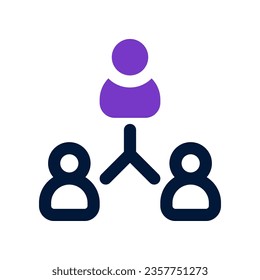manager duo tone icon. vector icon for your website, mobile, presentation, and logo design.