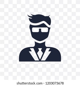 Manager face transparent icon. Manager face symbol design from People collection. Simple element vector illustration on transparent background.