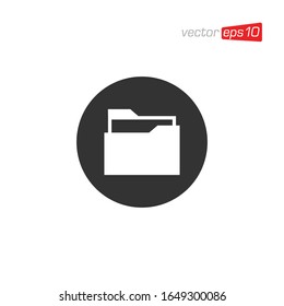 Manager File Icon Symbol Design Vector