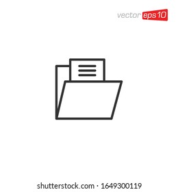 Manager File Icon Symbol Design Vector