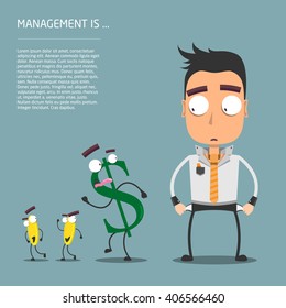 Manager has no money in pocket anymore. Dollar goes away. 