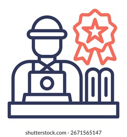 Manager Icon Element For Design And Vector