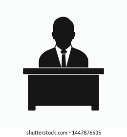 Manager Icon. Flat style vector EPS.
