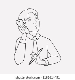Manager icon line element. Vector illustration of manager icon line isolated on clean background for your web mobile app logo design.