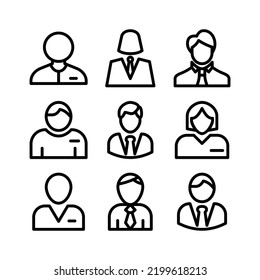 manager icon or logo isolated sign symbol vector illustration - Collection of high quality black style vector icons
