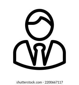 icono de administrador o logotipo símbolo de signo aislado ilustración vectorial - iconos vectoriales de estilo negro de alta calidad
