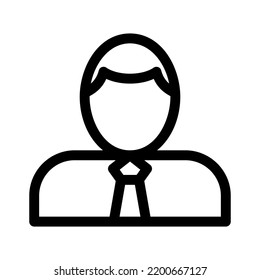 icono de administrador o logotipo símbolo de signo aislado ilustración vectorial - iconos vectoriales de estilo negro de alta calidad
