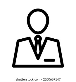manager icon or logo isolated sign symbol vector illustration - high quality black style vector icons
