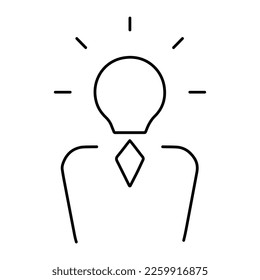 icono del gestor en fondo blanco, ilustración vectorial.