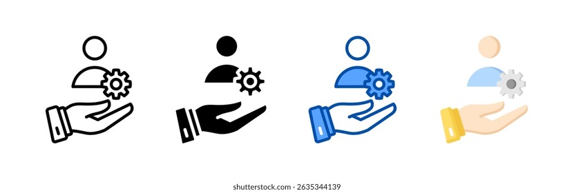 Manager icon set bundle. Multi style icon collection perfect for websites, apps, and presentations. Simple vector icon collection