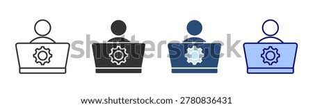Manager Icon Set. Designed In Multi Style