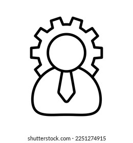 Manager icon. sign for mobile concept and web design. vector illustration