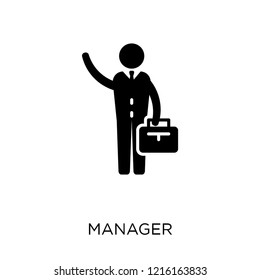 Manager icon. Manager symbol design from Professions collection. Simple element vector illustration on white background.