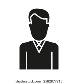 Manager icon Symbol mark in Outline style