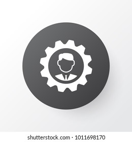 Manager icon symbol. Premium quality isolated leader element in trendy style.