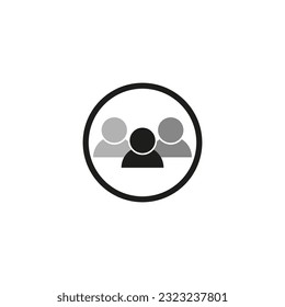 icono del gestor, trabajo en equipo y comunidad, administración y conexión. Ilustración vectorial. imagen de stock.