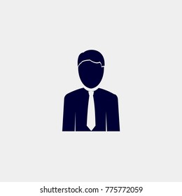 manager icon, Vector illustration. businessman icon
