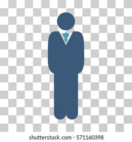 Manager icon. Vector illustration style is flat iconic bicolor symbol, cyan and blue colors, transparent background. Designed for web and software interfaces.