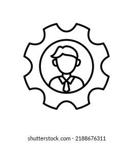 Manager Icon Vector Logotype Stock Vector (Royalty Free) 2188676311 ...