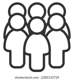 manager icon vector sign symbol graphic illustration, business people