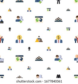 manager icons pattern seamless. Included editable flat Information Architecture, director, suit, Followers, Entrepreneurship, employee icons. manager icons for web and mobile.