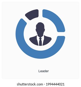 Manager or Leader Icon Concept 