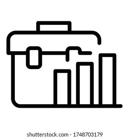 Manager leather case icon. Outline manager leather case vector icon for web design isolated on white background
