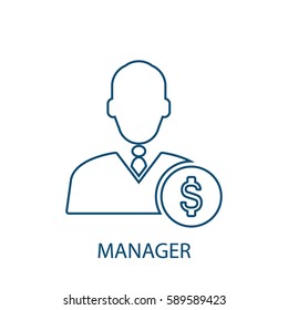 manager line icon
