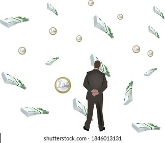 manager looks indifferent to the fall of the euro