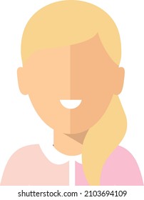 Manager Office Worker Woman Avatar. 
Avatar of a women in colorful flat style.
