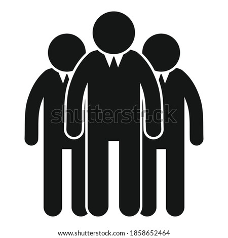 Manager ofice group icon. Simple illustration of manager ofice group vector icon for web design isolated on white background