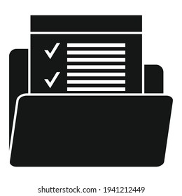 Manager personal folder icon. Simple illustration of Manager personal folder vector icon for web design isolated on white background