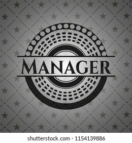 Manager realistic black emblem