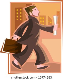  manager running to office	