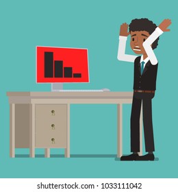 The manager is shocked by the decline in indicators.