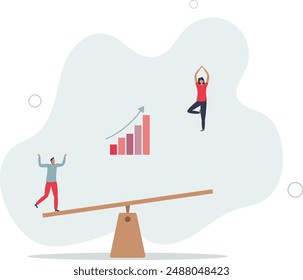 Manager support, effort to help partner reaching goal, assistance to get solution,flat design.illustration with people.