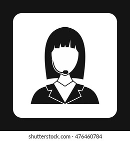 Manager taxi icon in simple style isolated on white background. Profession symbol