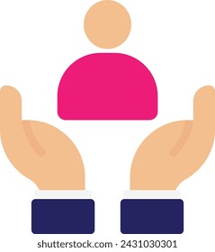 Manager Team Business Icon Vector Flat Illustration