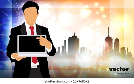 Manager. Vector