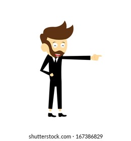 manager vector cartoon for dialogs with other characters 