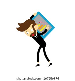 manager vector cartoon for dialogs with other characters
