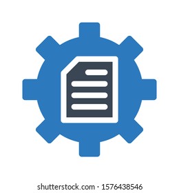 manager vector glyph color  icon 