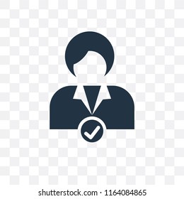Manager vector icon isolated on transparent background, Manager logo concept