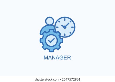 Manager Vector Icon Or Logo Illustration
