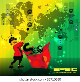 Manager. Vector illuatsration.