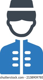 manager vector illustration isolated on a transparent background. glyph vector icons for concept or web graphics.