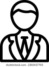 manager Vector illustration on a transparent background. Premium quality symmbols. Thin line vector icons for concept and graphic design. 
